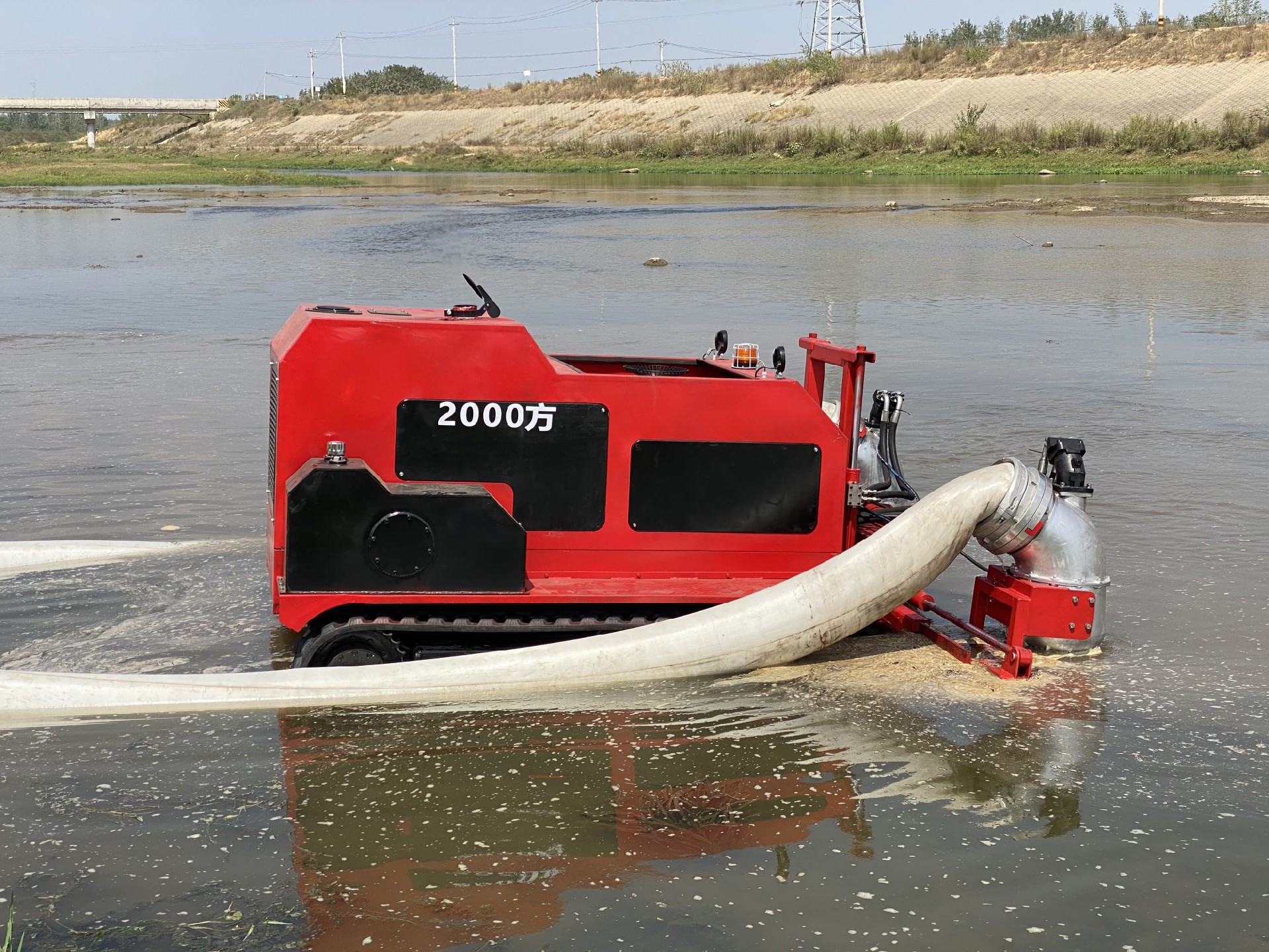 大流量應(yīng)急防汛抗洪液壓排水機器人