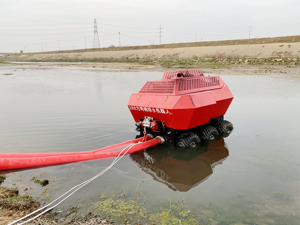 6驅(qū)水陸兩棲供排水機(jī)器人視頻